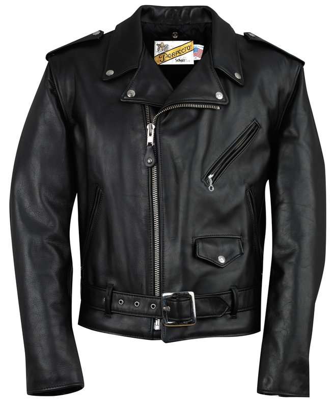 Schott NYC Men's Classic Perfecto Leather Motorcycle Jacket
